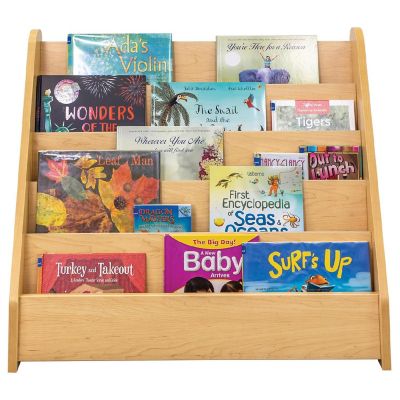 Tot Mate Laminate 5 Level Book Display Classroom Bookcase Kid's Book Display Shelf (Maple), 32.5" W x 14" D x 29" H Image 3