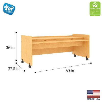 Tot Mate Mobile Desk, Ready-To-Assemble (Maple) Image 3
