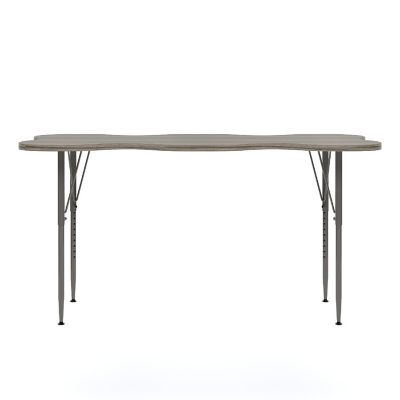 Tot Mate My Place Rectangular Table, Adjustable Height 21" to 30", Ready-To-Assemble (Shadow Elm Gray) Image 3