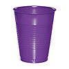 Touch Of Color Amethyst Purple 16 Oz Plastic Cups - 60 Pc. Image 1