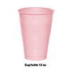 Touch Of Color Classic Pink 12 Oz Plastic Cups - 60 Pc. Image 1