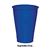 Touch Of Color Cobalt Blue 12 Oz Plastic Cups - 60 Pc. Image 1