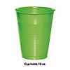 Touch Of Color Fresh Lime Green 16 Oz Plastic Cups - 60 Pc. Image 1