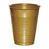 Touch Of Color Glittering Gold 16 Oz Plastic Cups - 60 Pc. Image 1