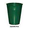 Touch Of Color Hunter Green 16 Oz Plastic Cups - 60 Pc. Image 1