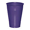 Touch Of Color Purple 12 Oz Plastic Cups 60 Count Image 1