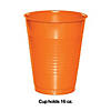 Touch Of Color Sunkissed Orange 16 Oz Plastic Cups 60 Count Image 1