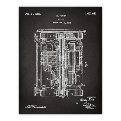 Train Transmission Patent 8.5x11in Image 1