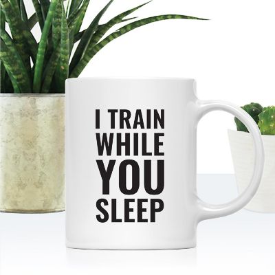 Train While You Sleep Ceramic Mug Image 1