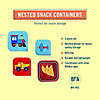 Trains, Planes &amp; Trucks Nested Snack Containers Image 1