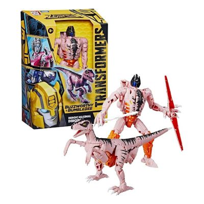 Transformers Buzzworthy Bumblebee Heroic Maximal Dinobot Action Figure Image 1
