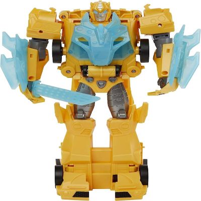 Transformers Toys Bumblebee Cyberverse Adventures Dinobots Unite Roll N&#8217; Change Bumblebee Push-to-Convert Action Figure Image 1