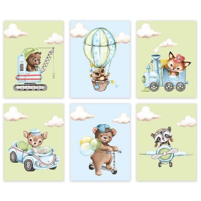 Transportation Blue Mint 6Pk 8.5x11in Image 1