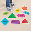 Trapezoid, Rhombus, Octagon Shapes Vinyl Floor Clings - 18 Pc. Image 1