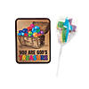 Treasure Hunt VBS Cross-Shaped Swirl Lollipops with Card - 12 Pc. Image 1
