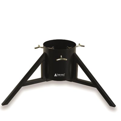 Tree Nest #218626 Large Black Geometric Christmas Tree Stand Image 1