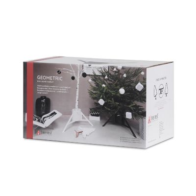 Tree Nest #218626 Large Black Geometric Christmas Tree Stand Image 3
