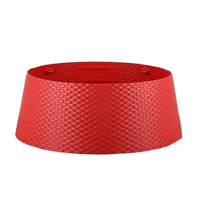 Tree Nest Large Christmas Tree Skirt for Artificial and Real Trees, Red Image 1
