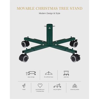 Tree Nest Movable and Adjustable Tree Base for Artificial Trees, Green Image 3