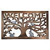 Tree with Animals Rectangular "Welcome" Doormat 18" x 30" Image 1