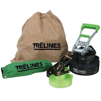 Trelines: Classic Slackline 50 Ft - Ratchet Between 2 Trees,Ages 5+ Image 1
