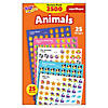 TREND Animals superShapes Stickers Variety Pack, 2500 Per Pack, 3 Packs Image 1
