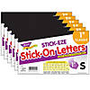 TREND Black 1" STICK-EZE Stick-On Letters, 324 Pieces Per Pack, 6 Packs Image 1