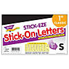 TREND Black 1" STICK-EZE Stick-On Letters, 324 Pieces Per Pack, 6 Packs Image 2