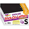 TREND Black 2" STICK-EZE Stick-On Letters, 107 Pieces Per Pack, 6 Packs Image 1