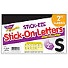 TREND Black 2" STICK-EZE Stick-On Letters, 107 Pieces Per Pack, 6 Packs Image 2