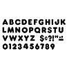 TREND Black 4" Casual Uppercase Ready Letters, 6 Packs Image 1