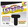 TREND Black 4" Casual Uppercase Ready Letters, 6 Packs Image 2