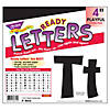 TREND Black 4" Playful Combo Ready Letters, 3 Packs Image 2