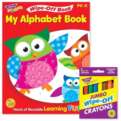 TREND Enterprises Alphabet Reusable Book &amp; Crayons Image 1