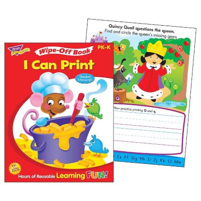 Trend Enterprises Printing Reusable Book &amp; Crayons Image 2