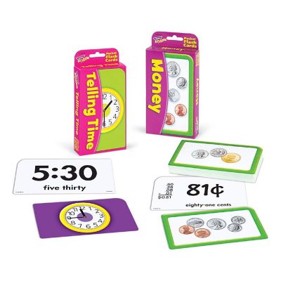 Trend Enterprises: Time &amp; Money Flash Cards Bundle Image 1