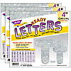 TREND Silver Sparkle 4" Casual Combo Ready Letters, 3 Packs Image 1
