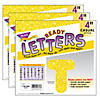 TREND Yellow Sparkle 4" Casual Uppercase Ready Letters, 71 Per Pack, 3 Packs Image 1