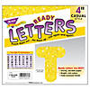TREND Yellow Sparkle 4" Casual Uppercase Ready Letters, 71 Per Pack, 3 Packs Image 2