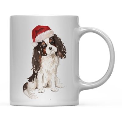 Tri Color King Charles Santa Hat Mug Image 2