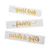 Triangle Wedding Sign Ceramic Name Plates - 3 Pc. Image 1