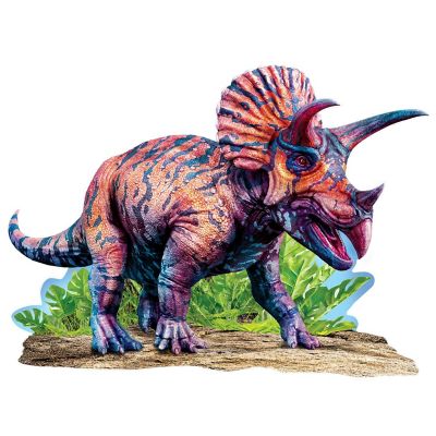 Triceratops 100 Piece Shaped Jigsaw Puzzle Image 2