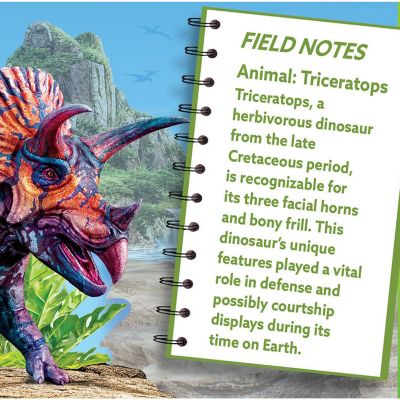 Triceratops 100 Piece Shaped Jigsaw Puzzle Image 3