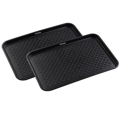 Trimate: Black All Weather 24"X16" Medium Boot Tray, 2 Pack Image 1