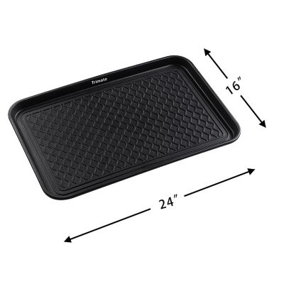 Trimate: Black All Weather 24"X16" Medium Boot Tray, 2 Pack Image 1
