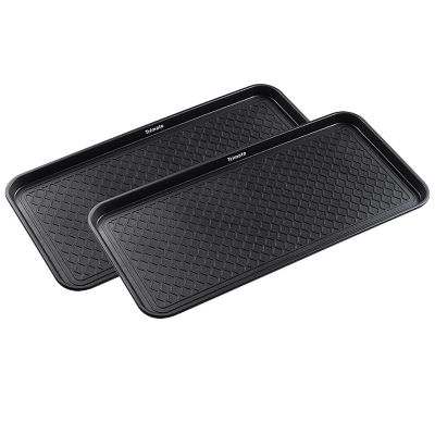 Trimate: Black All Weather 30"X15" Large Boot Tray, 2 Pack Image 1