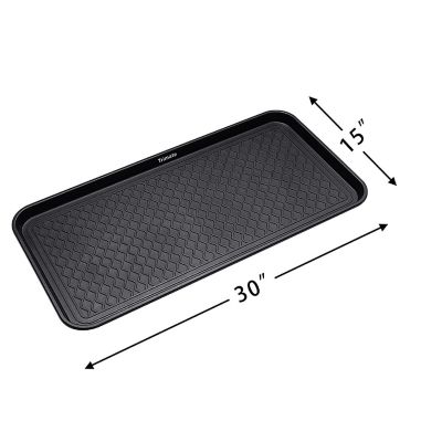 Trimate: Black All Weather 30"X15" Large Boot Tray, 2 Pack Image 1