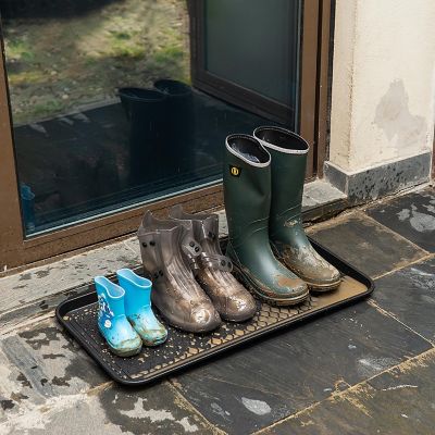 Trimate: Black All Weather 30"X15" Large Boot Tray, 2 Pack Image 2