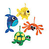 Tropical Animal Mini Fan Craft Kit- Makes 12 Image 1