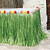 Tropical Flowered Table Skirt Image 1